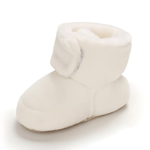 Chaussure bébé blanche en laine confortable