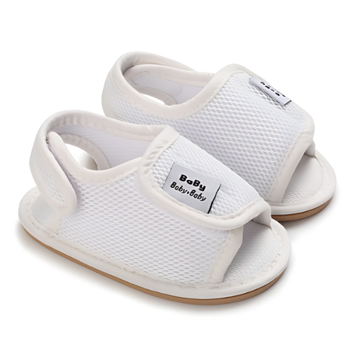 Sandale bébé confort blanche en maille