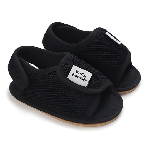 Sandale bébé confort noire en maille