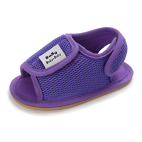 Sandale bébé en maille violet confortable enfilage facile