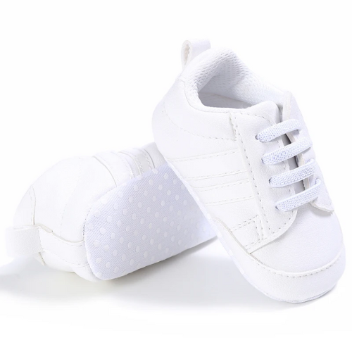 Chaussure bébé blanche Sportif anti-dérapante