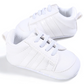 Chaussure bébé blanche Sportif en cuir