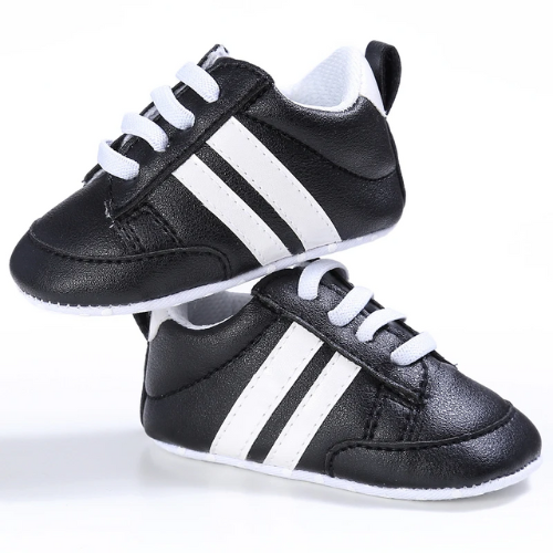 Chaussure bébé noir Sportif en cuir