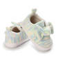 Chaussure mutlicolorée en tissu avec nœud