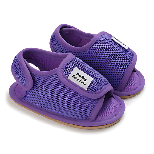 Sandale bébé en maille violet confortable