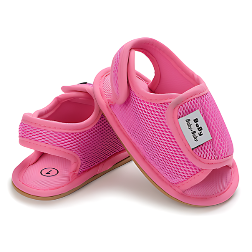 Sandale en maille pink confortable avec semelle antidérapante