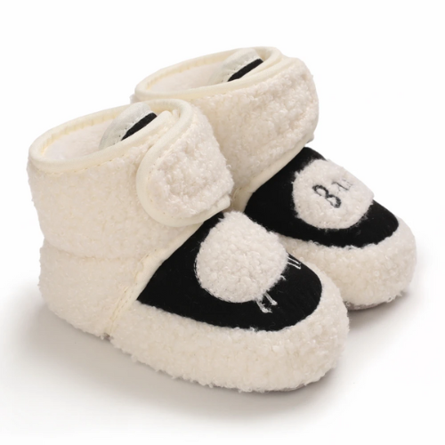 botte bébé baa noir et blanc