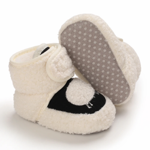 botte bébé chaud baa noir et blanc