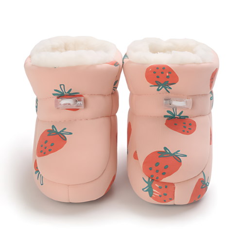 Botte bébé coton motif fraise élégante