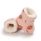 Botte bébé coton motif fraise intérieur chaud