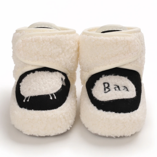 botte bébé design baa noir et blanc