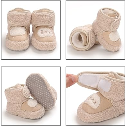 détails chaussure bébé baa marron